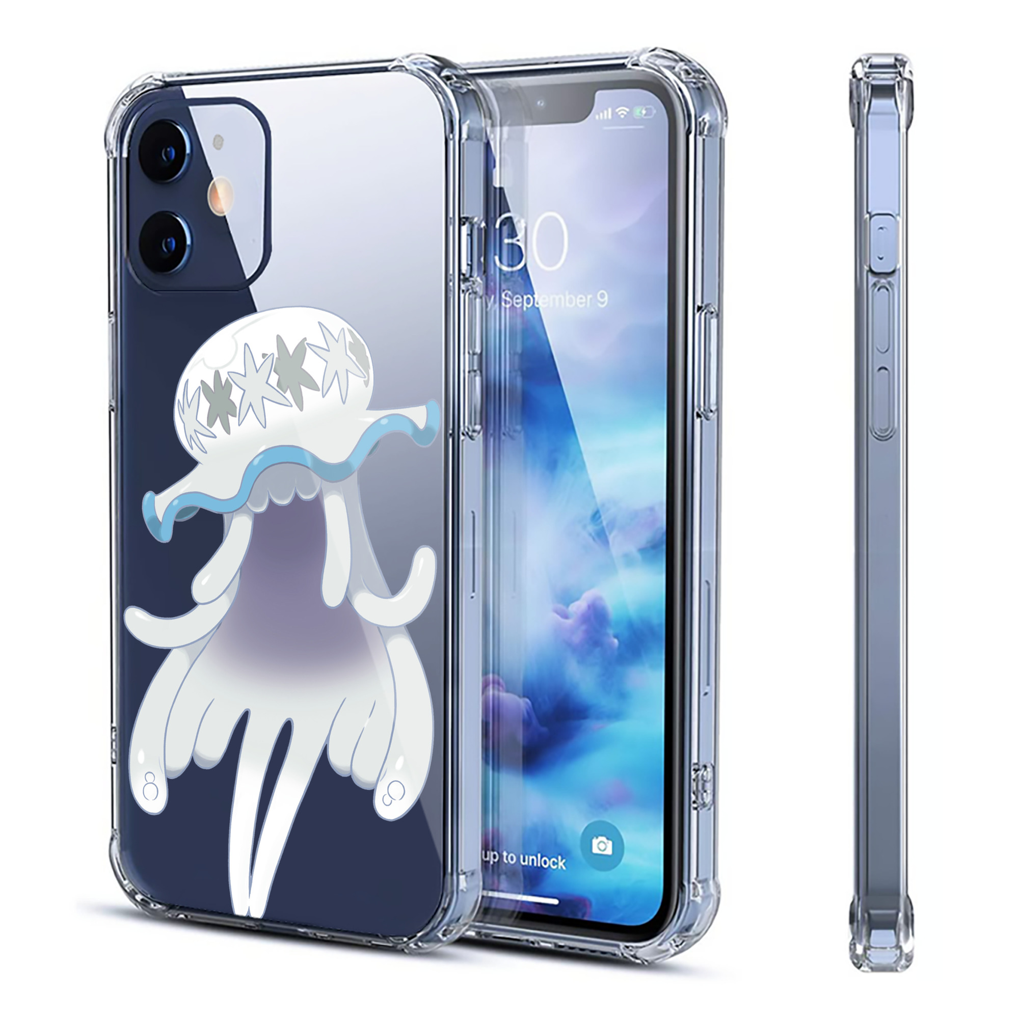 （画像用） ポケットモンスター Pokémon 【iPhone 12シリーズ対応】透明スマホケース（クリアソフトケース）